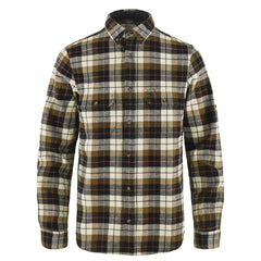 Fjallraven Singi Heavy Flannel Shirt Chalk White / Dark Navy - Parasol Store