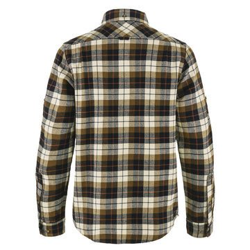 Fjallraven Singi Heavy Flannel Shirt Chalk White / Dark Navy - Parasol Store