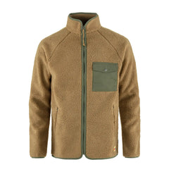 Fjallraven Vardag Pile Fleece Buckwheat Brown / Laurel Green - Parasol Store