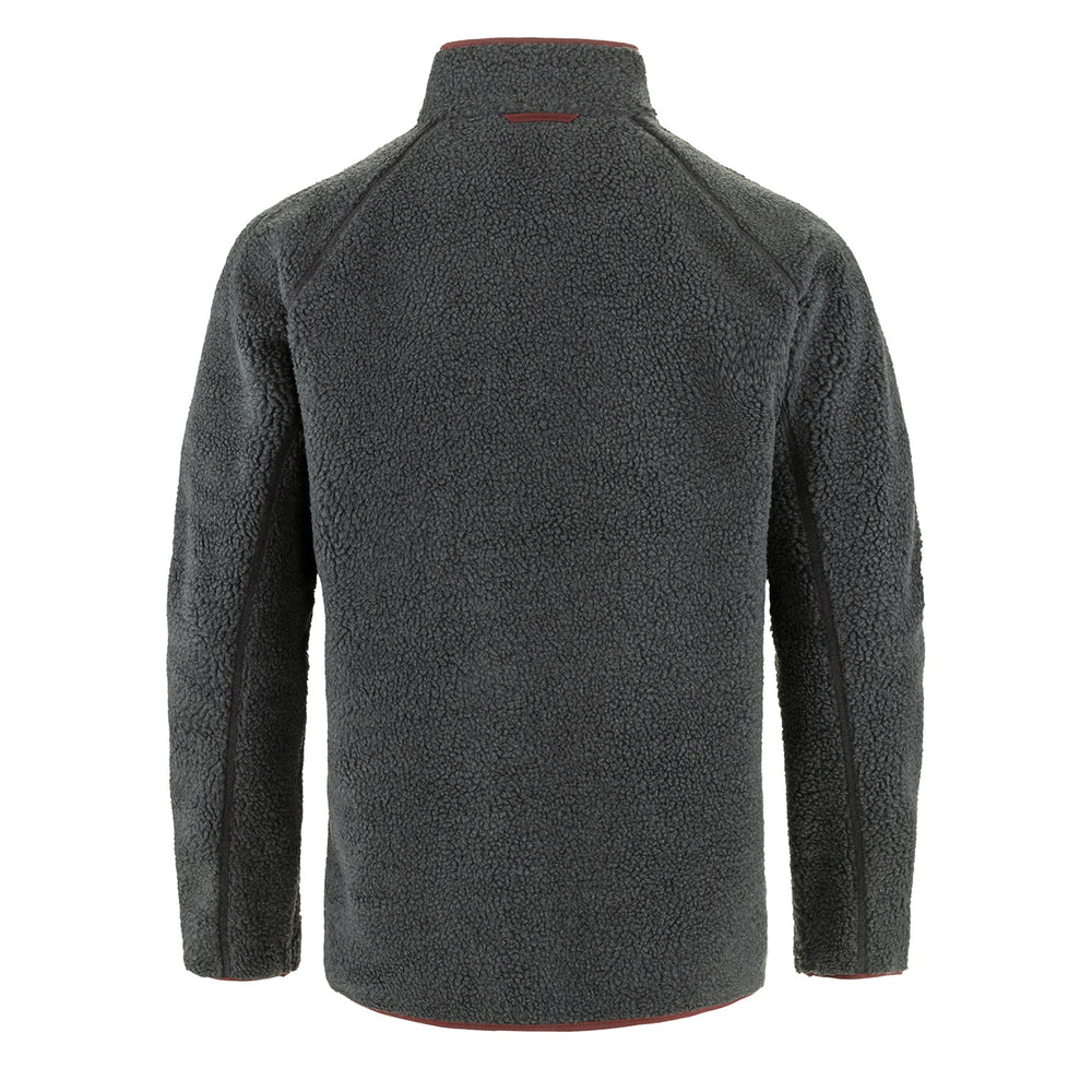Fjallraven Vardag Pile Fleece Dark Grey / Maroon - Parasol Store