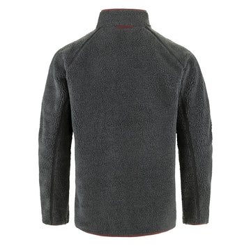 Fjallraven Vardag Pile Fleece Dark Grey / Maroon - Parasol Store