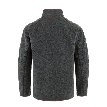 Fjallraven Vardag Pile Fleece Dark Grey / Maroon - Parasol Store