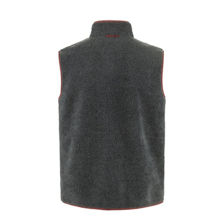 Fjallraven Vardag Pile Fleece Vest Dark Grey / Maroon - Parasol Store