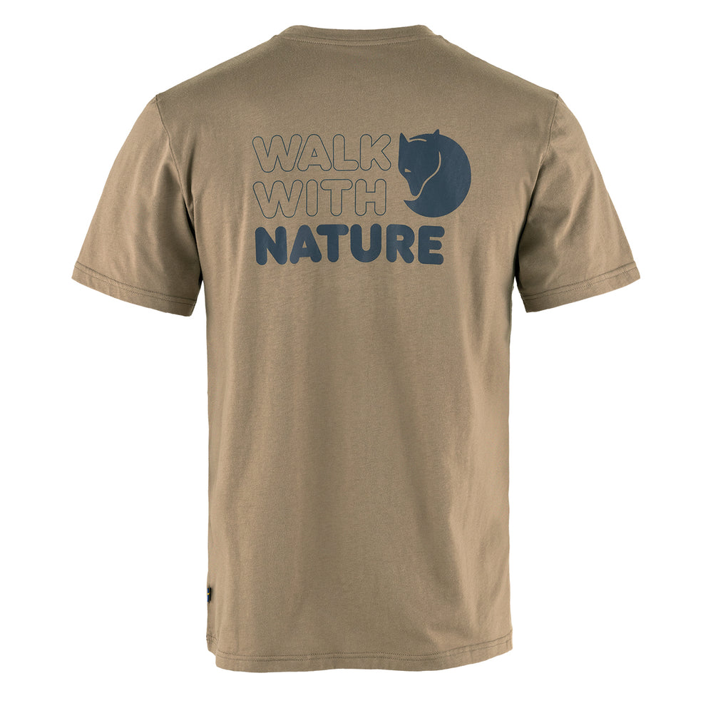 Fjallraven Walk With Nature T-Shirt Suede Brown - Parasol Store