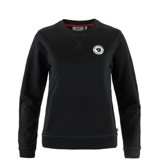 Fjallraven Womens 1960 Logo Badge Sweater Black - Parasol Store
