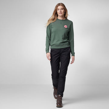 Fjallraven Womens 1960 Logo Badge Sweater Chalk Rose - Parasol Store