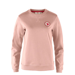 Fjallraven Womens 1960 Logo Badge Sweater Chalk Rose - Parasol Store