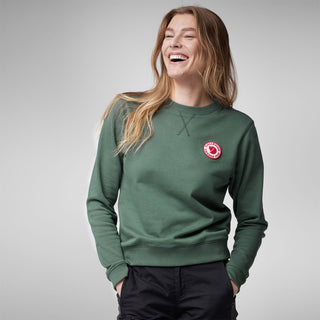 Fjallraven Womens 1960 Logo Badge Sweater Deep Patina - Parasol Store