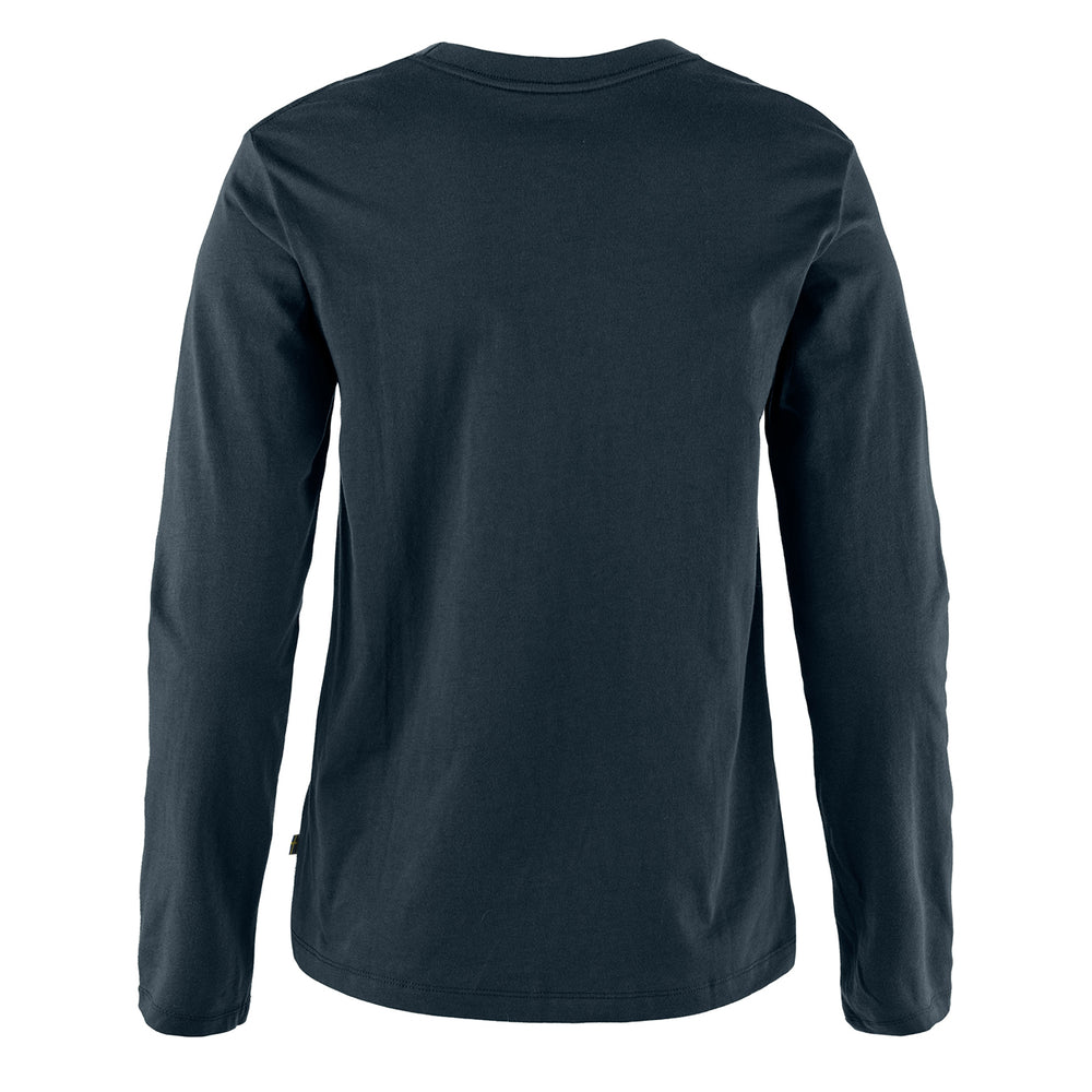 Fjallraven Womens 1960 Logo T-shirt LS Dark Navy - Parasol Store