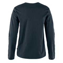 Fjallraven Womens 1960 Logo T-shirt LS Dark Navy - Parasol Store