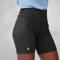 Fjallraven Womens Abisko 6 Inch Shorts Tights Black - Parasol Store