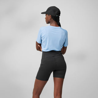 Fjallraven Womens Abisko 6 Inch Shorts Tights Mountain Blue