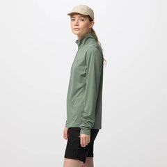 Fjallraven Womens Abisko Day Hike Half Zip Patina Green