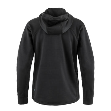 Fjallraven Womens Abisko Grid Fleece Hoodie Black - Parasol Store