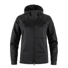 Fjallraven Womens Abisko Grid Fleece Hoodie Black - Parasol Store
