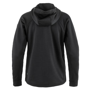 Fjallraven Womens Abisko Grid Fleece Hoodie Black - Parasol Store