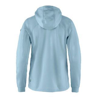 Fjallraven Womens Abisko Grid Fleece Hoodie Breeze Blue - Parasol Store