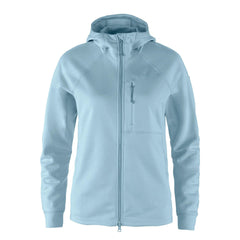 Fjallraven Womens Abisko Grid Fleece Hoodie Breeze Blue - Parasol Store