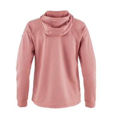 Fjallraven Womens Abisko Grid Fleece Hoodie Dusty Rose - Parasol Store