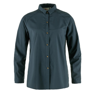 Fjallraven Womens Abisko Hike Shirt Navy - Parasol Store