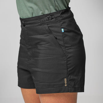 Fjallraven Womens Abisko Hike Shorts Black - Parasol Store