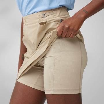 Fjallraven Womens Abisko Hike Skort Black - Parasol Store