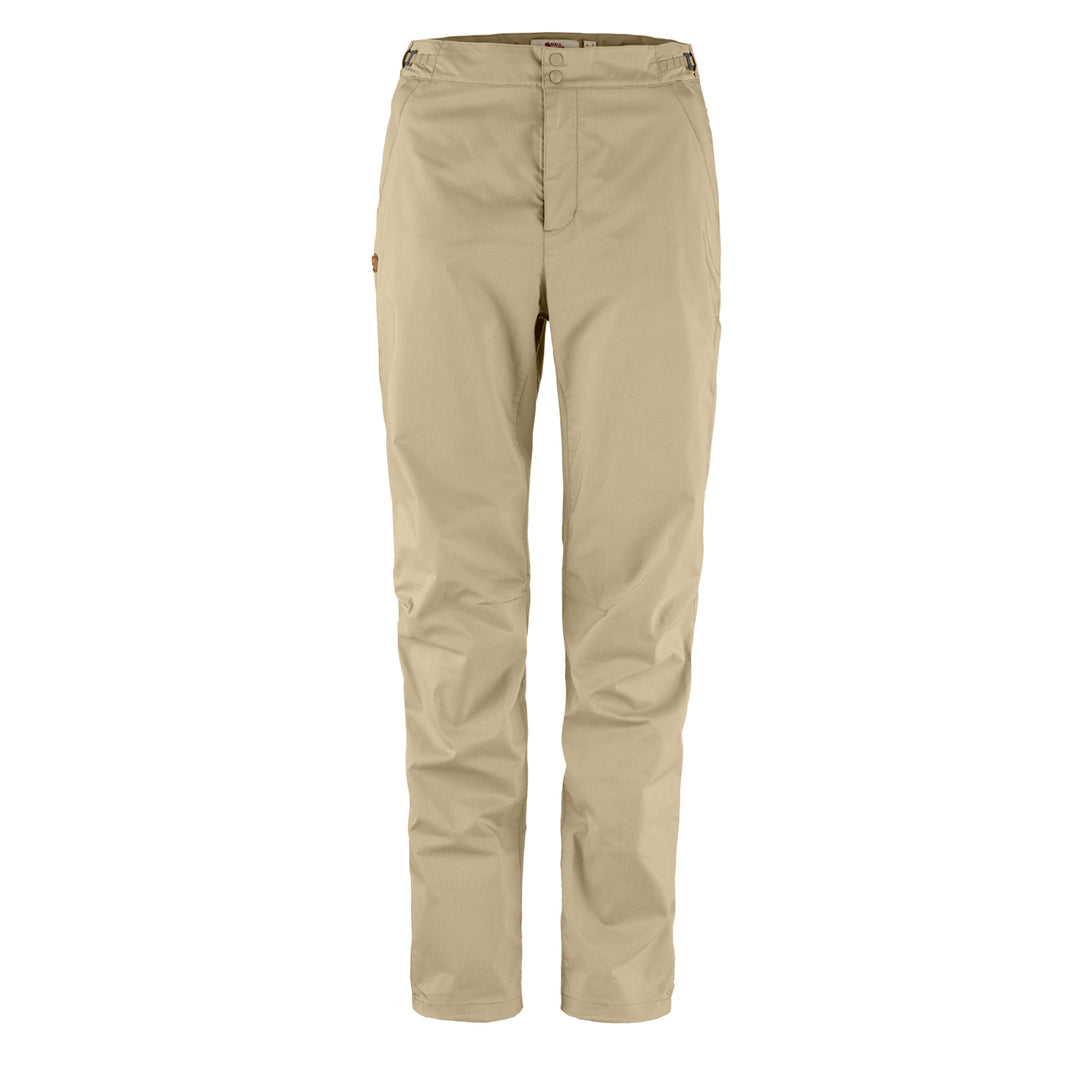 Fjallraven Womens Abisko Hike Trousers Reg Leg Fossil - Parasol Store