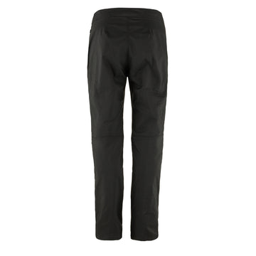 Fjallraven Womens Abisko Hike Trousers Short Leg Black - Parasol Store