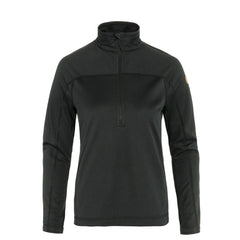 Fjallraven Womens Abisko Lite Fleece Half Zip Black