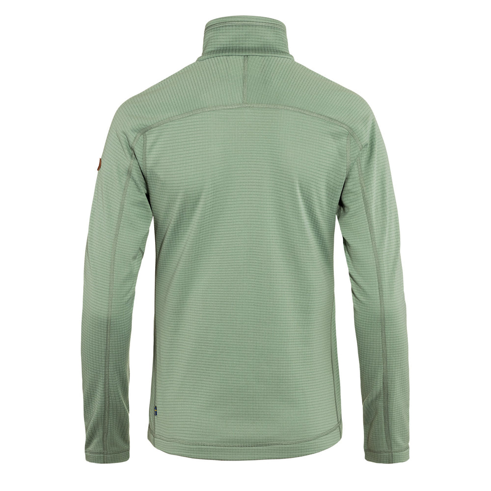 Fjallraven Womens Abisko Lite Fleece Halp Zip Misty Green Fjallraven