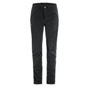 Fjallraven Womens Abisko Stretch Trousers Short Leg Black - Parasol Store