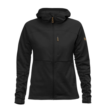 Fjallraven Womens Abisko Trail Fleece Black - Parasol Store