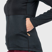Fjallraven Womens Abisko Trail Fleece Black - Parasol Store