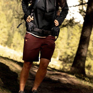 Fjallraven Womens Abisko Trail Stretch Shorts Dark Navy - Parasol Store