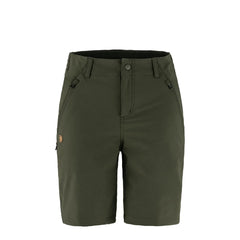 Fjallraven Womens Abisko Trail Stretch Shorts Deep Forest - Parasol Store