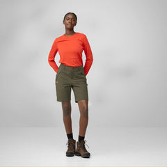 Fjallraven Womens Abisko Trail Stretch Shorts Suede Brown