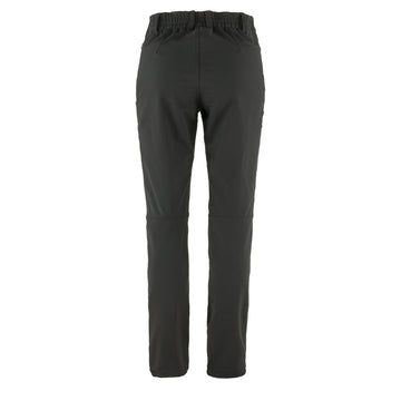 Fjallraven Womens Abisko Winter Stretch Reg Leg Trousers Black - Parasol Store