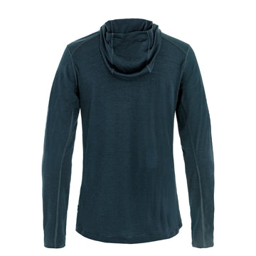 Fjallraven Womens Abisko Wool Hoodie Dark Navy