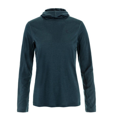 Fjallraven Womens Abisko Wool Hoodie Dark Navy