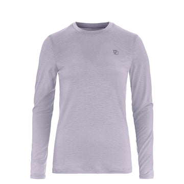 Fjallraven Womens Abisko Wool LS T-shirt Lavender Mist