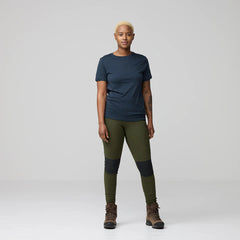 Fjallraven Womens Abisko Wool SS Black - Parasol Store