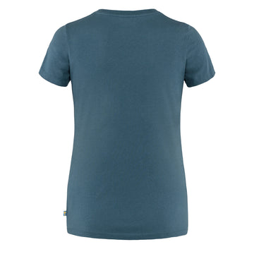 Fjallraven Womens Arctic Fox T-shirt Indigo Blue - Parasol Store