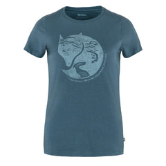 Fjallraven Womens Arctic Fox T-shirt Indigo Blue - Parasol Store