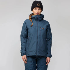 Fjallraven Womens Bergtagen 60 Insulation Jacket Mountain Blue / Mustard Yellow - Parasol Store