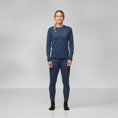Fjallraven Womens Bergtagen Merino 190 L/S Tee Black - Parasol Store