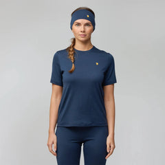 Fjallraven Womens Bergtagen Merino 190 S/S Tee Black - Parasol Store
