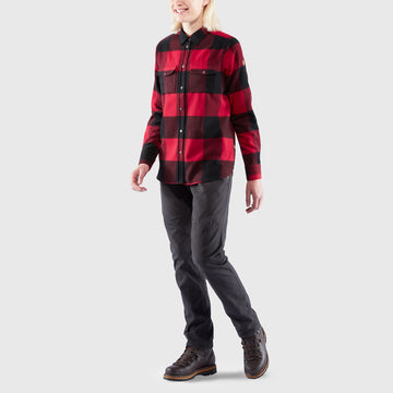 Fjallraven Womens Canada Shirt Red - Parasol Store