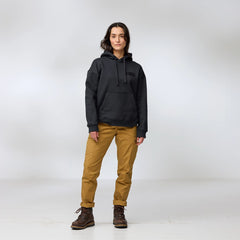 Fjallraven Womens Classic Hoodie Suede Brown - Parasol Store
