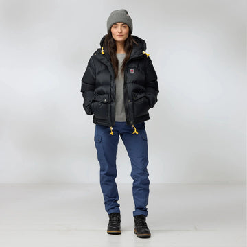Fjallraven Womens Expedition Down Cropped Jacket Breeze Blue