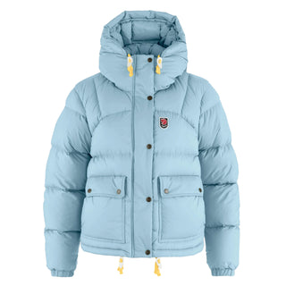 Fjallraven Womens Expedition Down Cropped Jacket Breeze Blue